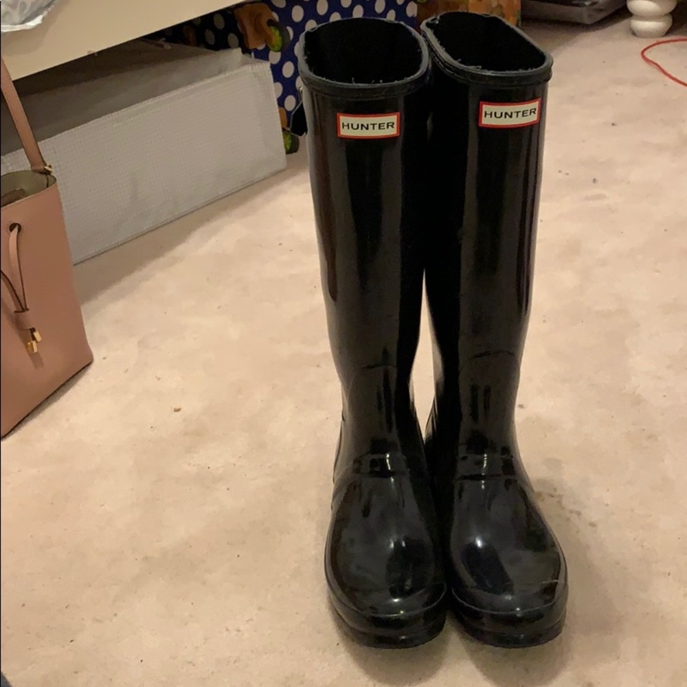 Black Hunter Boots. UK 7, US 8